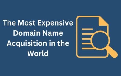 The Most Expensive Domain Name Acquisition in the World