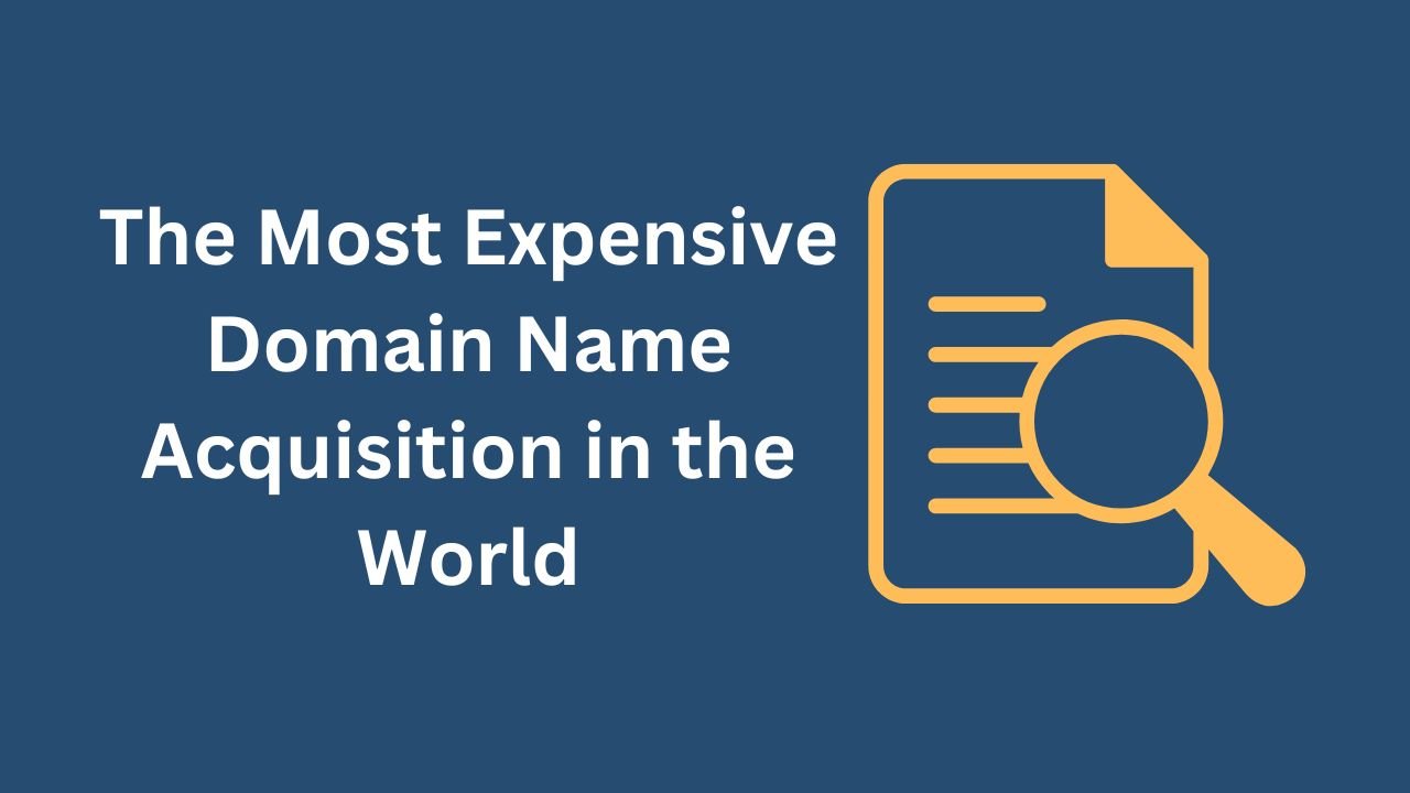 Most Expensive Domain Name